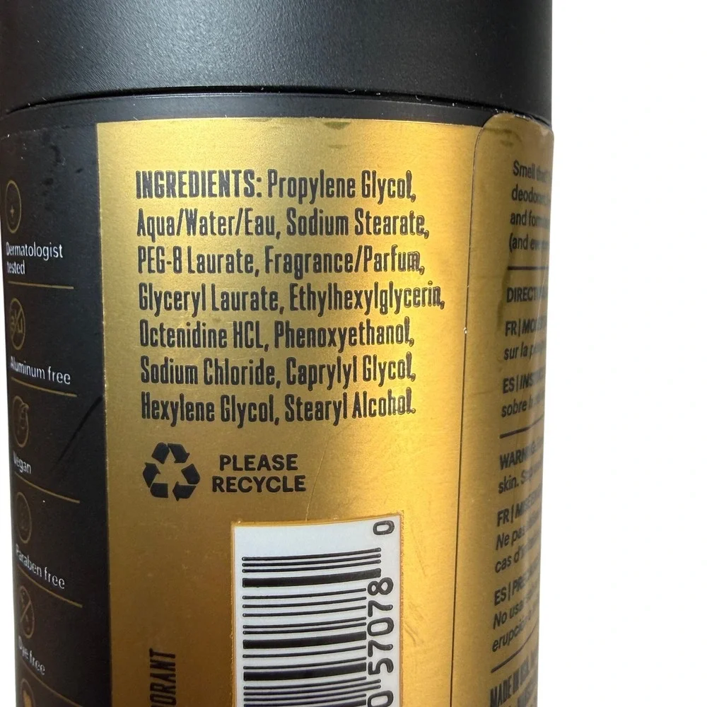 Manscaped Refined Deodorant Aluminum Free Clear Odor Protection 2.65oz NEW